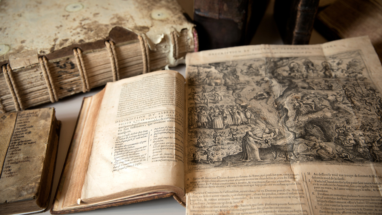 Books on witchcraft from the 15th and 16th centuries housed in the Division of Rare and Manuscript Collections