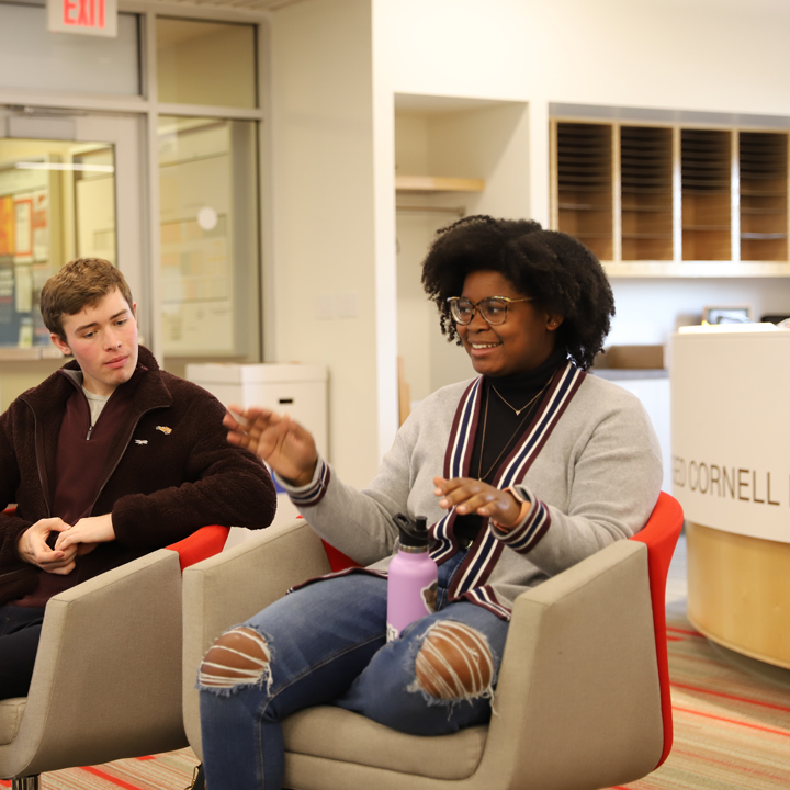 students in the Engaged Cornell Hub