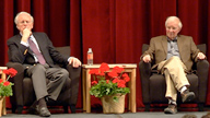 Walter LaFeber and Richard Polenberg on stage