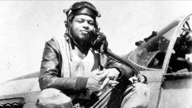 historical photo of an African American WWII pilot