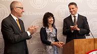 President David Skorton, Cheryl Strauss Einhorn and David Einhorn